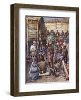 Recording New Guinea-Achille Beltrame-Framed Art Print