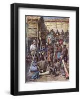 Recording New Guinea-Achille Beltrame-Framed Art Print