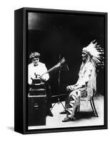 Recording of Indian Voices with a Phonograph-null-Framed Stretched Canvas