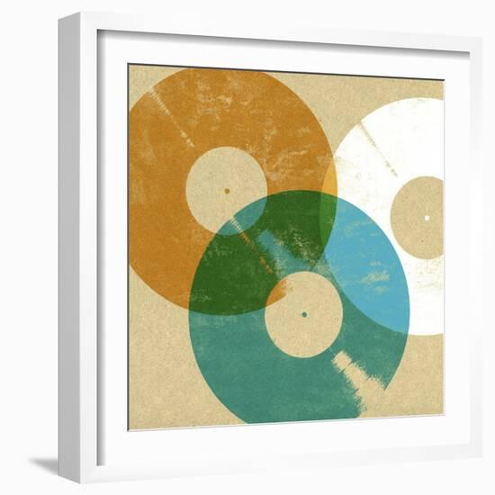 Records 3-Stella Bradley-Framed Giclee Print