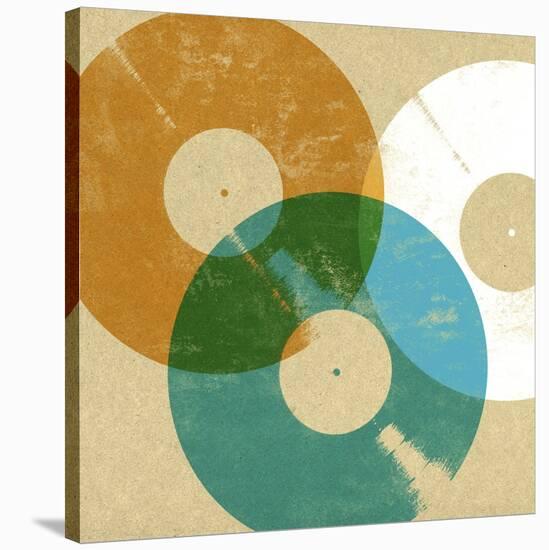 Records 3-Stella Bradley-Stretched Canvas