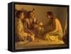 Recounting the Story-Joseph Henry Sharp-Framed Stretched Canvas