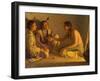 Recounting the Story-Joseph Henry Sharp-Framed Art Print