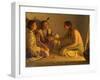 Recounting the Story-Joseph Henry Sharp-Framed Art Print