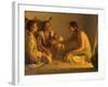 Recounting the Story-Joseph Henry Sharp-Framed Art Print