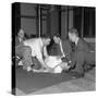 Recovery Position, East Midland Gas Board Training, 1961-Michael Walters-Stretched Canvas