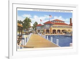 Recreation Building, Lake Geneva, Wisconsin-null-Framed Premium Giclee Print