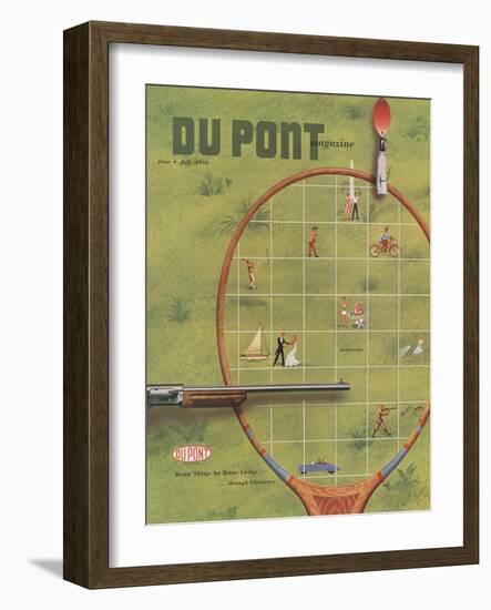 Recreation, Front Cover of 'The Du Pont Magazine', June-July 1950-null-Framed Premium Giclee Print