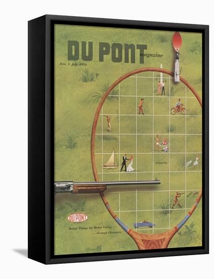 Recreation, Front Cover of 'The Du Pont Magazine', June-July 1950-null-Framed Stretched Canvas