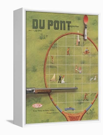 Recreation, Front Cover of 'The Du Pont Magazine', June-July 1950-null-Framed Stretched Canvas