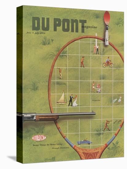 Recreation, Front Cover of 'The Du Pont Magazine', June-July 1950-null-Stretched Canvas