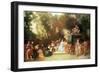 Recreation Galante, 1717-18-Jean Antoine Watteau-Framed Giclee Print