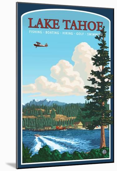 Recreation, Lake Tahoe, California-null-Mounted Poster