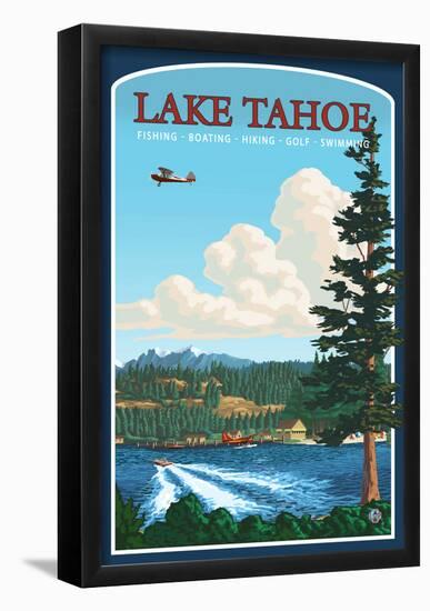 Recreation, Lake Tahoe, California-null-Framed Poster