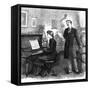 Recreation' - Music at Home, 1881-null-Framed Stretched Canvas