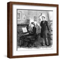 Recreation' - Music at Home, 1881-null-Framed Art Print