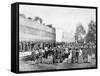 Recreation of the Massacre of 62 Hostages on the Rue Haxo, Belleville, Paris, 1871-Eugene Appert-Framed Stretched Canvas