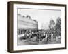 Recreation of the Massacre of 62 Hostages on the Rue Haxo, Belleville, Paris, 1871-Eugene Appert-Framed Photographic Print