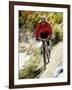 Recreational Mountain Biker Riding on the Trails-null-Framed Photographic Print