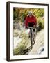 Recreational Mountain Biker Riding on the Trails-null-Framed Photographic Print