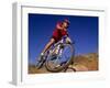 Recreational Mountain Biker Riding on the Trails-null-Framed Photographic Print