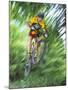 Recreational Mountain Biker Riding on the Trails-null-Mounted Photographic Print