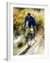 Recreational Mountain Biker Riding on the Trails-null-Framed Photographic Print