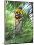 Recreational Mountain Biker Riding on the Trails-null-Mounted Photographic Print