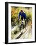 Recreational Mountain Biker Riding on the Trails-null-Framed Photographic Print