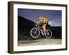 Recreational Mountain Biker Riding on the Trails-null-Framed Photographic Print