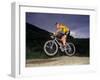 Recreational Mountain Biker Riding on the Trails-null-Framed Photographic Print