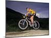 Recreational Mountain Biker Riding on the Trails-null-Mounted Photographic Print