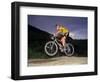 Recreational Mountain Biker Riding on the Trails-null-Framed Photographic Print