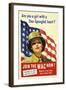 Recruiting Poster for the U.S. Women's Army Corps-null-Framed Art Print