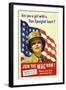 Recruiting Poster for the U.S. Women's Army Corps-null-Framed Art Print