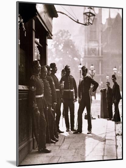 Recruiting Sergeants at Westminster, Woodbury Type Photograph-John Thomson-Mounted Giclee Print