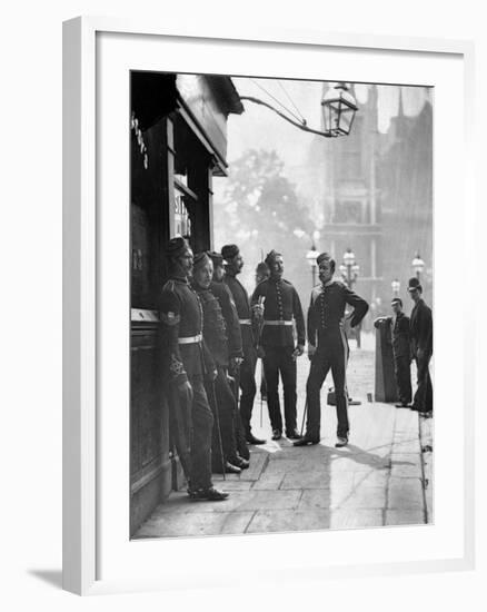 Recruiting Sergeants, from 'Street Life in London', by J. Thomson and Adolphe Smith, 1877-John Thomson-Framed Photographic Print