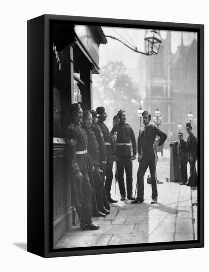 Recruiting Sergeants, from 'Street Life in London', by J. Thomson and Adolphe Smith, 1877-John Thomson-Framed Stretched Canvas