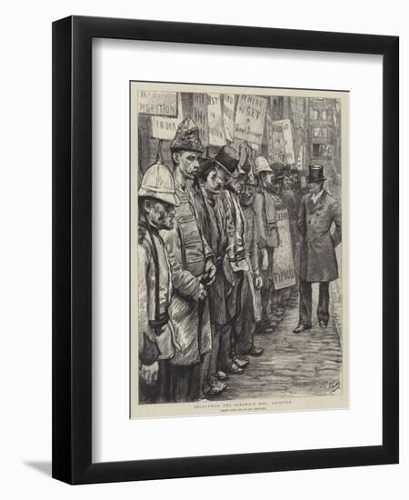 Recruiting the Sandwich Men, Accepted-Charles Paul Renouard-Framed Giclee Print