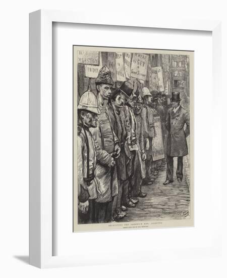 Recruiting the Sandwich Men, Accepted-Charles Paul Renouard-Framed Giclee Print