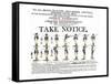 Recruitment Poster for Continental Soldiers to Serve in the American Revolution-null-Framed Stretched Canvas