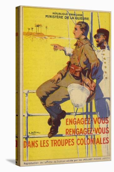 Recruitment Poster for the French Colonial Forces-null-Stretched Canvas