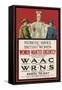 Recruitment Poster for the Waac and Wrns-null-Framed Stretched Canvas