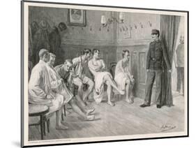 Recruits Await Their Medical Examination-Joseph Straka-Mounted Art Print