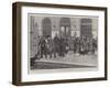 Recruits for the German Navy at the Lehrter Station, Berlin, on their Way to Kiel-Henry Marriott Paget-Framed Giclee Print