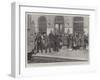 Recruits for the German Navy at the Lehrter Station, Berlin, on their Way to Kiel-Henry Marriott Paget-Framed Giclee Print