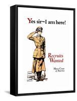 Recruits Wanted: Motor Corps of America-Edward Penfield-Framed Stretched Canvas