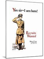 Recruits Wanted: Motor Corps of America-Edward Penfield-Mounted Art Print