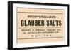 Recrystallized Glauber Salts-null-Framed Art Print