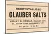 Recrystallized Glauber Salts-null-Mounted Art Print